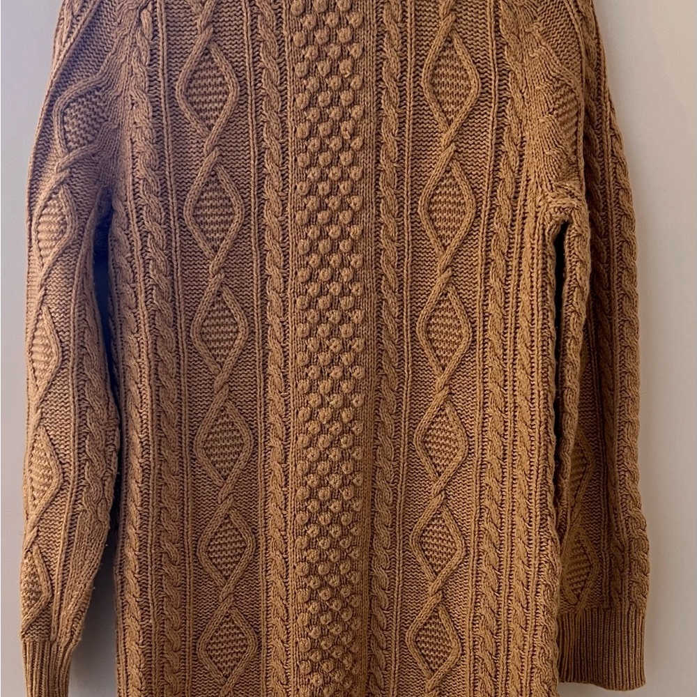 J. Crew Tan Long Sleeve Dress